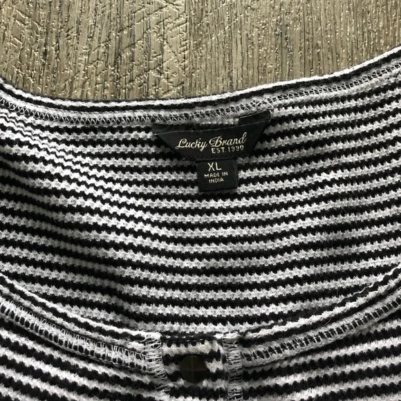 striped lucky brand thermal - Picture 6 of 7